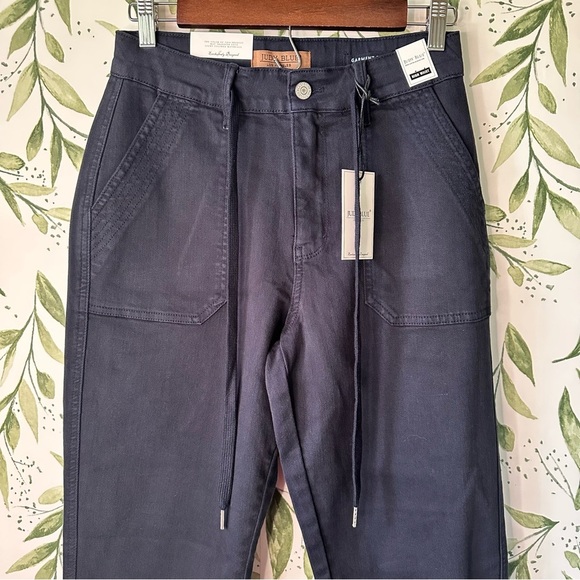 Judy Blue Double Cuff Joggers. Navy. Size 3 or 26. NWT. - Picture 4 of 14